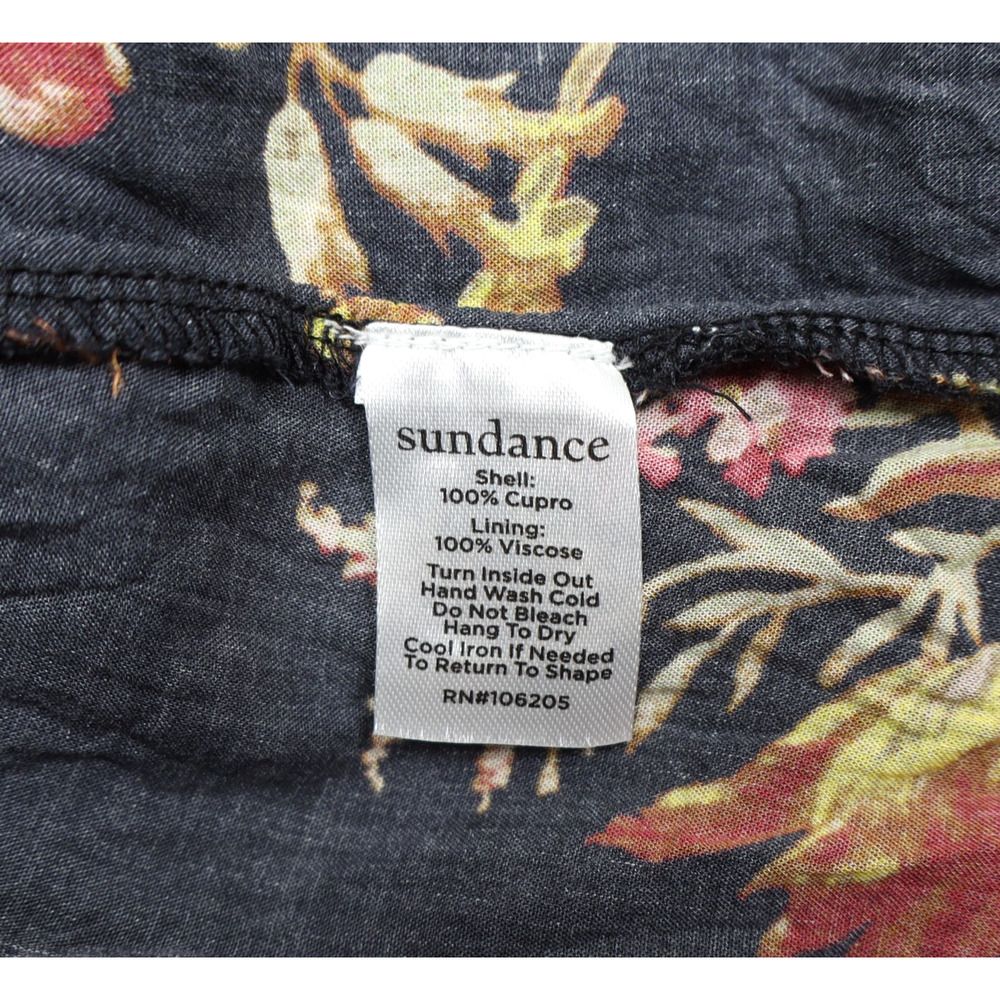 Sundance Women's Halima Floral Cupro Silk Midi Dress Sz L - Picture 5 of 7